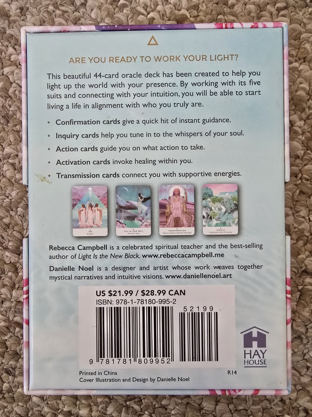 Rebecca Campbell Work Your Light Oracle Cards Deck Guidebook - Picture 2 of 2